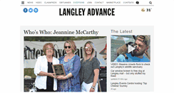Desktop Screenshot of langleyadvance.com